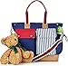 COCOCKA 10 Pocket Premium Designer Diaper Bag Perfect Gift for New Moms with Boys or Girls Baby’s Organiser Weekender Baby Bag Tote Style Nappy Bag Fashion Maternity Bag W/Changing Mat