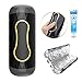 Hands-Free Male Masturbator Penis Training Vibrator, Sexual Endurance Prolonging Massager 10 Modes, Glans Trainer Stimulator Adult Sex Toys to Reduce Sensitivity & Improve Men’s Durability (Black)