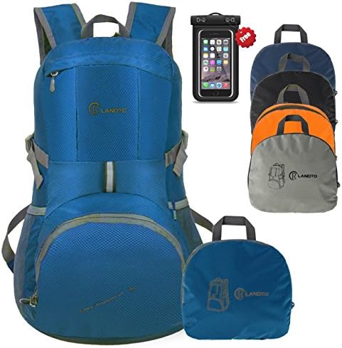 Light Packable Foldable Daypack Backpack 35 Liter Travel Hiking Backpack Water Resistant Daypack for Men and Women