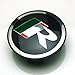 BENZEE 4pcs W303 58mm R Racing Car Emblem Badge Sticker Wheel Hub Caps Centre Cover JAGUAR XF XJ XJS XK S-TYPE X-TYPE
