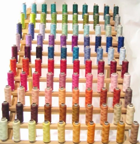 New 100 Spools of POLY ALL PURPOSE SEWING/QUILTING THREAD's 327yd VR (100 Colors)