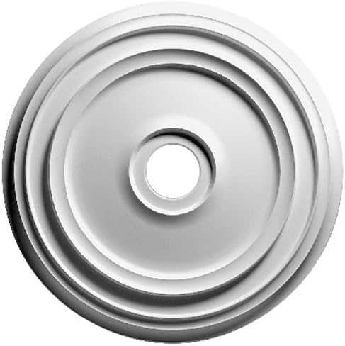 Focal Point 83024 24-Inch Rotunda Medallion 24 5/16-Inch by 24 5/16-Inch by 1 3/8-Inch, Primed White