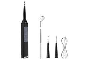 Plaque Remover for Teeth, Dental Care Device 3 Adjustable Modes Teeth Cleaning Kit with 2 Replaceable Clean Heads for Tartar 