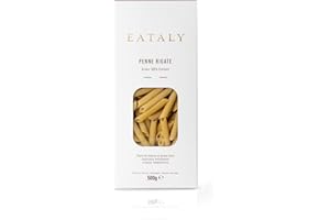 Eataly Italian Penne Rigate Pasta Noodles - 500g (17 oz.) Box -Authentic Durum Semolina Wheat - Made in Italy- Dried Pasta for Gourmet Dining, 1 Pack