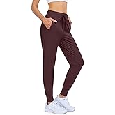 UEU Women's Joggers Pants Drawstring Running Sweats Athletic Workout Gym Yoga Sweatpants with Pockets