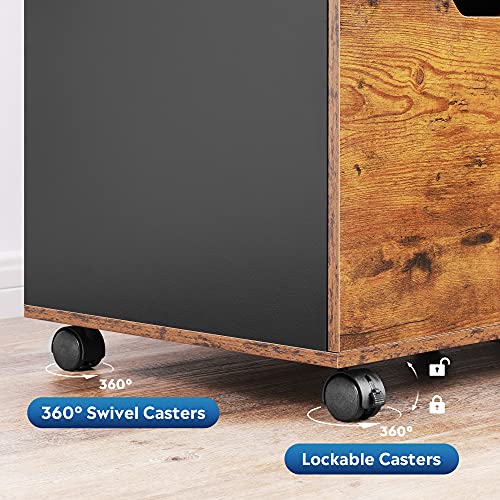 DEVAISE 3Drawer Wood File Mobile Lateral Filing