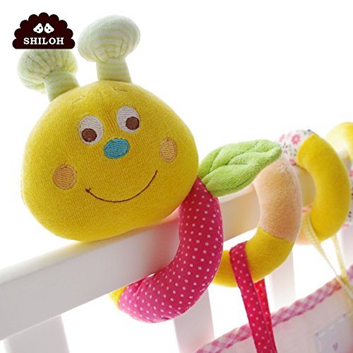 SHILOH Baby Activity Spiral Wrap Around Crib Bed Bassinet Stroller Rail Toy Caterpillar
