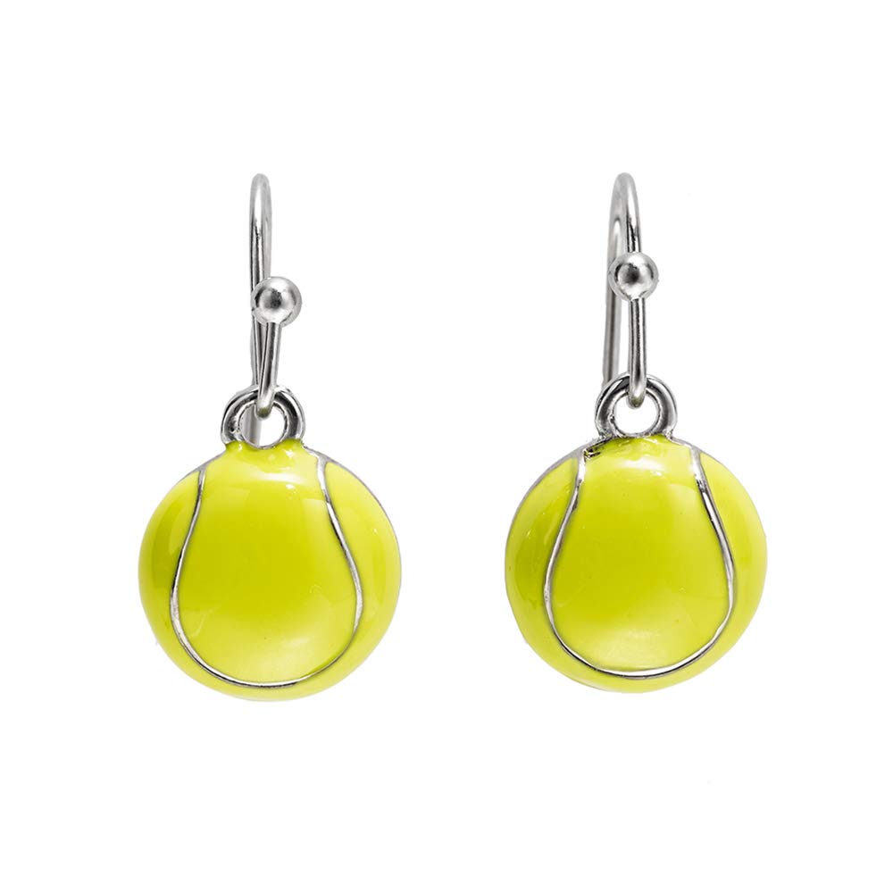 GIMMEDAT Tennis Ball Earrings Tennis Enamel Dangle Earrings