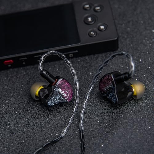 Linsoul ZiiGaat Odyssey In-Ear Earphones, 1DD+3BA IEM Hybrid Wired Gaming Earbuds, Professional Noise Isolating Earphones with Detachable Cable for Bass Lovers