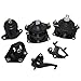 Brock Replacement 6 Piece Set of Engine & Transmission Motor Mounts Compatible with 03-07 Accord 2.4L Automatic Transmission 50870SDAA02