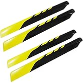 STASRC 2Pairs 325mm Glass Fiber Main Blades for Align 450 RC Helicopter