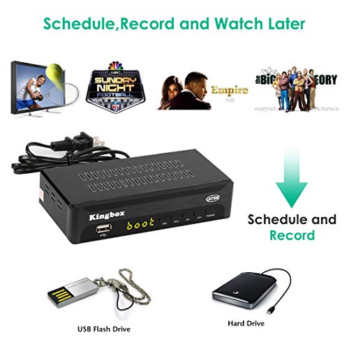 Digital Converter Box for Analog TV, Q03S ATSC Converter Box HD 1080P