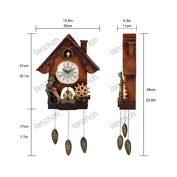 Diyida Vivid Large Cuckoo Clock、Wall Cuckoo Clock,Chime has Automatic
