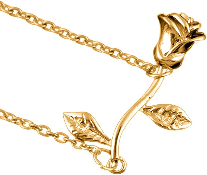 LULU Jewelry LuluZanm Elegant Rose Bracelet Rose Pendant Bracelet