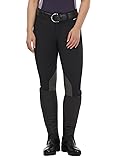 Kerrits Crossover II Knee Patch Breech Black Size: 1X