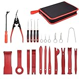 DKIIGAME Car Trim Removal Tool,Car Panel Removal Tools Kit,Trim Removal Tool Kit for Car Panel Dash Audio Radio Removal Installer and Repair Pry Tool Kits with Storage Bag