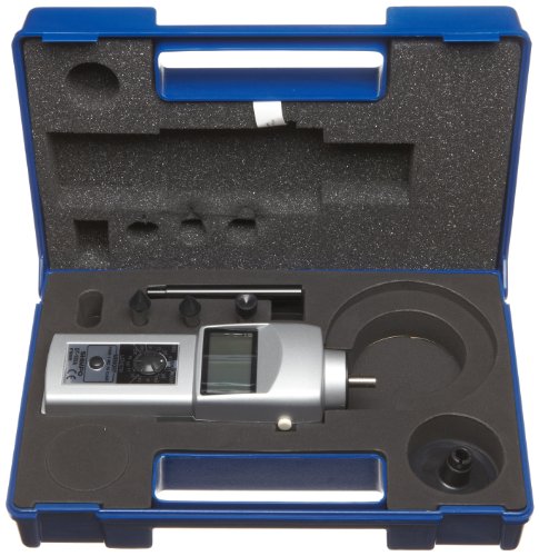 Shimpo DT-105A Handheld Tachometer with 6" Wheel, LCD Display, 0.10 - 25000rpm Range