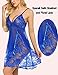 Avidlove Babydoll Lingerie for Women Sexy Nightgowns Lace Chemise Lingerie Nighty Blue XL