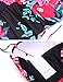 Ekouaer Womens 2 Piece Push Up Vintage Floral Peplum High Waist Bikini Swimsuit