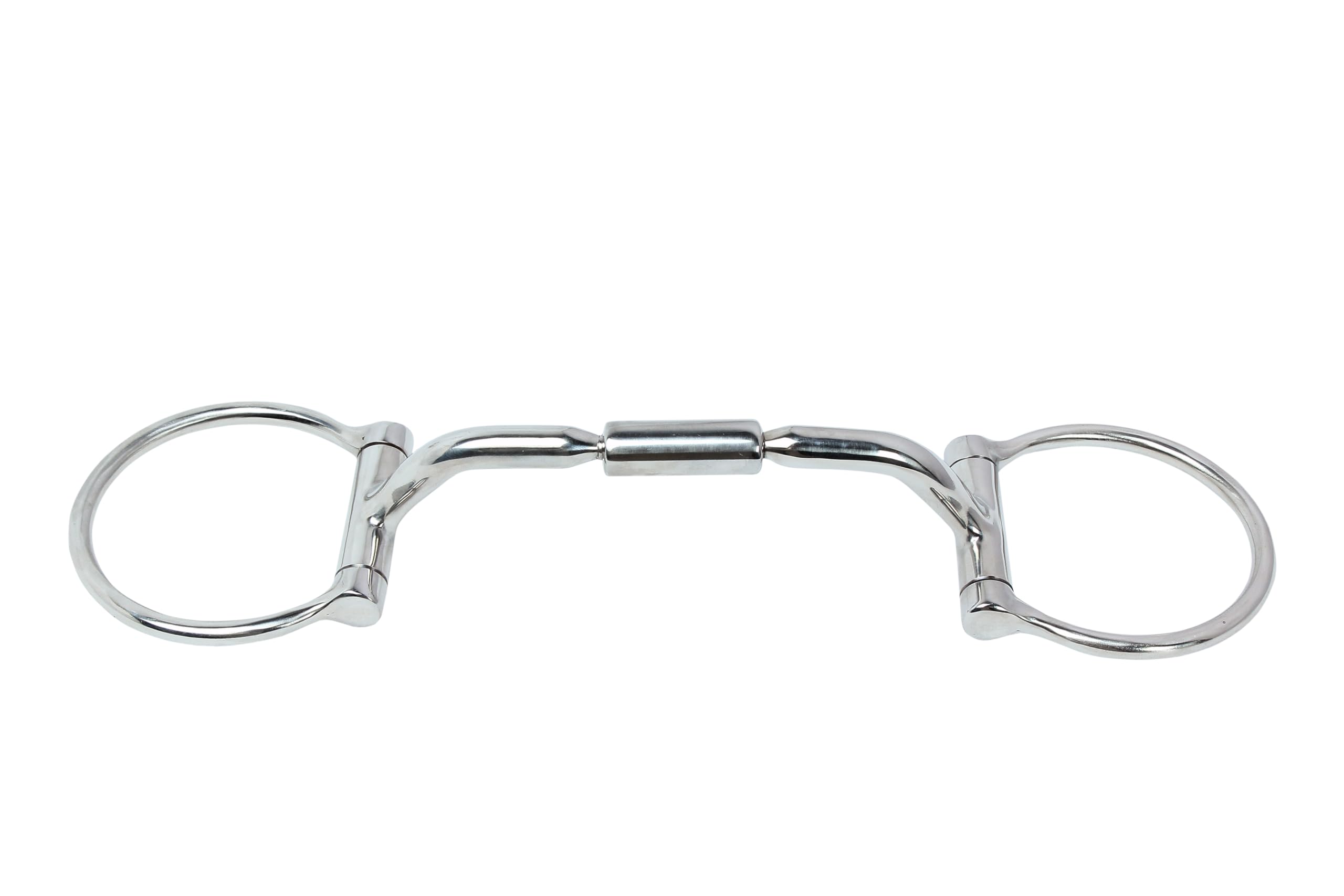 Huxlay Bros D Ring Comfort Snaffle Bit with Copper Inserts, 5.5"