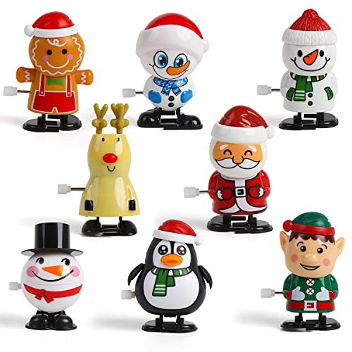 8pcs Christmas Wind Up Toys
