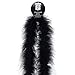 ZUCKER - 2 Yard Marabou Feather Boa - Solid Colored Costume Boa - Soft Craft Boa - Heavyweight 3” Cosplay Boa - Black
