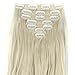 3-5 Days Delivery 7Pcs 16 Clips 24 Inch Wavy Curly Full Head Clip in on Double Weft Hair Extensionsthumb 4