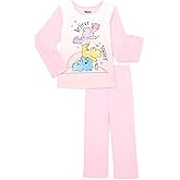 Care Bears Little Girls 2 Piece Pajamas Sleep Set (6-6X) Pink