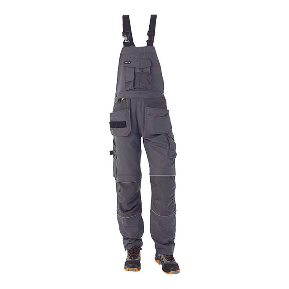 J.A.K. 150314084 Series 1503 60% Cotton/40% Polyester Dungarees, Grey, 48 R (34/32) Size