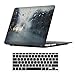 iCasso Compatible with MacBook Air 13 inch Rubber Coated Soft Touch Hard Shell Protective Case Cover Model A1369/A1466 with Keyboard Cover (Raining Scene)
