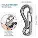maxin 12PCS Mini SF Shape Keychain Carabiner Clip, Buckle Pack, Spring Backpack Clasps Lock Hook Camping Bottle Hooks Paracord Tactical Survival Gear