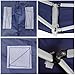 Yescom 10x10 Canopy Replacement Top EZ Pop Up Tent Replacement Instant Patio Pavilion Gazebo Sunshade Oxford Cover Navy