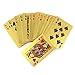 Creative and Beautiful Gold Foil Playing Cards Waterproof Plated Poker 100 Dollar Pattern Design