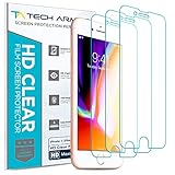 Tech Armor HD Clear Film Screen Protector (Not Glass) for Apple iPhone 7 Plus, iPhone 8 Plus (5.5-inch) [3-Pack]