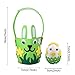 Aytai Kids DIY Craft Kit 3pcs Semi-finished Felt Bunny Baskets and Foam Eggs for Birthday Gift for Kids Party Games Supplies