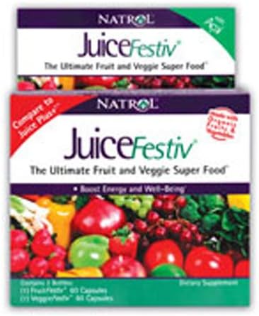 JuiceFestiv, Daily Fruits & Veggie - 60 + 60 caps