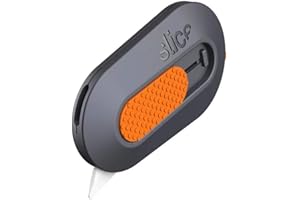 Slice Mini Box Cutter, Manual Retracting, Safe Ceramic Box Cutter Lasting 11x Longer than Metal, Keychain Box Opener, 1 Pack