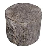 A&B Home Tree Stump Cement Stool One