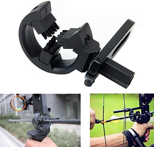 Lzwow Arrow Rest for Compound Bow Hunting for Left Right Hand Brush Capture Black