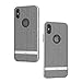 Moshi Vesta for iPhone Xs Case/iPhone X Case, Slim Protective Cover with Twill Pattern & Metallized Frame, Hybrid Construction Covere for iPhone Xs/X, Herringbone Gray