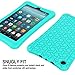AVAWO Silicone Case for Amazon Fire 7 Tablet with Alexa (9th Generation, 2019 Release) - Anti Slip Shockproof Light Weight Protective Cover, Turquoise