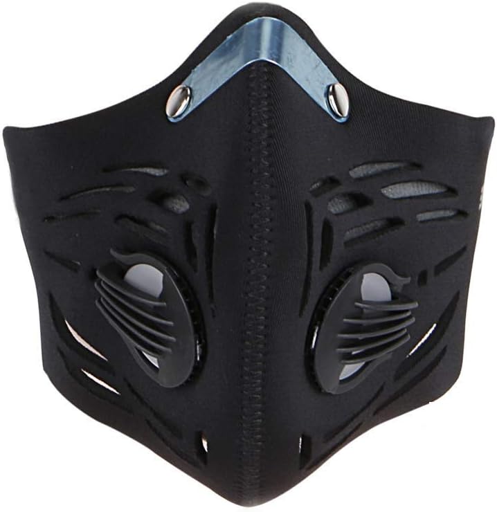 YSYDE Dustproof Mask Activated Carbon Dust Mask with Adjustable Velcro Anti Pollen Allergy Washable Cycling Mask for Running Training Skiing House Cleaning Outdoor Activities