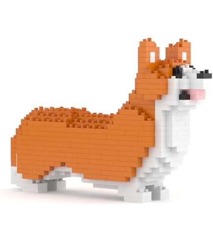 Amazon.com: JEKCA Welsh Corgi 02S-M02 | Dog Plastic Building