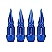 Senzeal 4X Long Impale Spiked Aluminum Car Truck Bike Wheel Tire Caps Air Dust Cover Blue