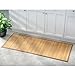 iDesign Formbu Extra-Large Bamboo Floor Mat Non-Skid, Water-Resistant Runner Rug for Bathroom, Kitchen, Entryway, Hallway, Office, Mudroom, Vanity, 60
