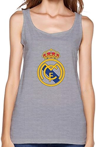 LLangla Women's Escudo Del Real Madrid Cf Tank Top XL Gray