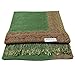 PASKMLNA Border Pattern Double Layered Reversible Woven Pashmina Shaw (003-18)