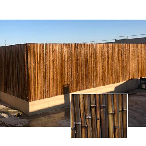 GZHENH Gartenzaun,Rollzaun Aus Holz Datenschutzbildschirm Bambuszaun Gartendekoration Pfad Rasen Kleiner Zaun…