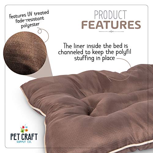 Pet-Craft-Supply-Super-Snoozer-Calming-Indoor-Outdoor-All-Season-Water-Resistant-Durable-Dog-Bed