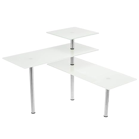 Bremermann Glass Corner Shelf Kitchen Shelf Glass And Stainless